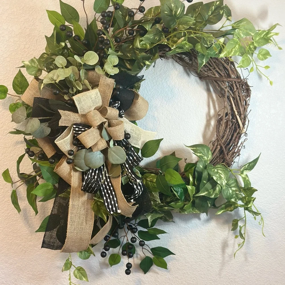 Custom wreath’s. Can Add initial if wanted